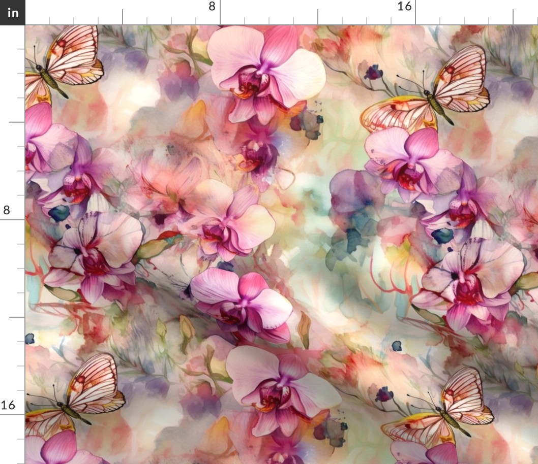 Vibrant Orchid Tapestry