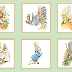 Peter Rabbit Nursery Art, Beatrix Potter Nursery Decor, Peter