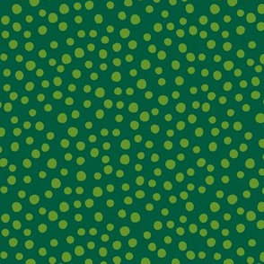 Crocodile jungle green dots