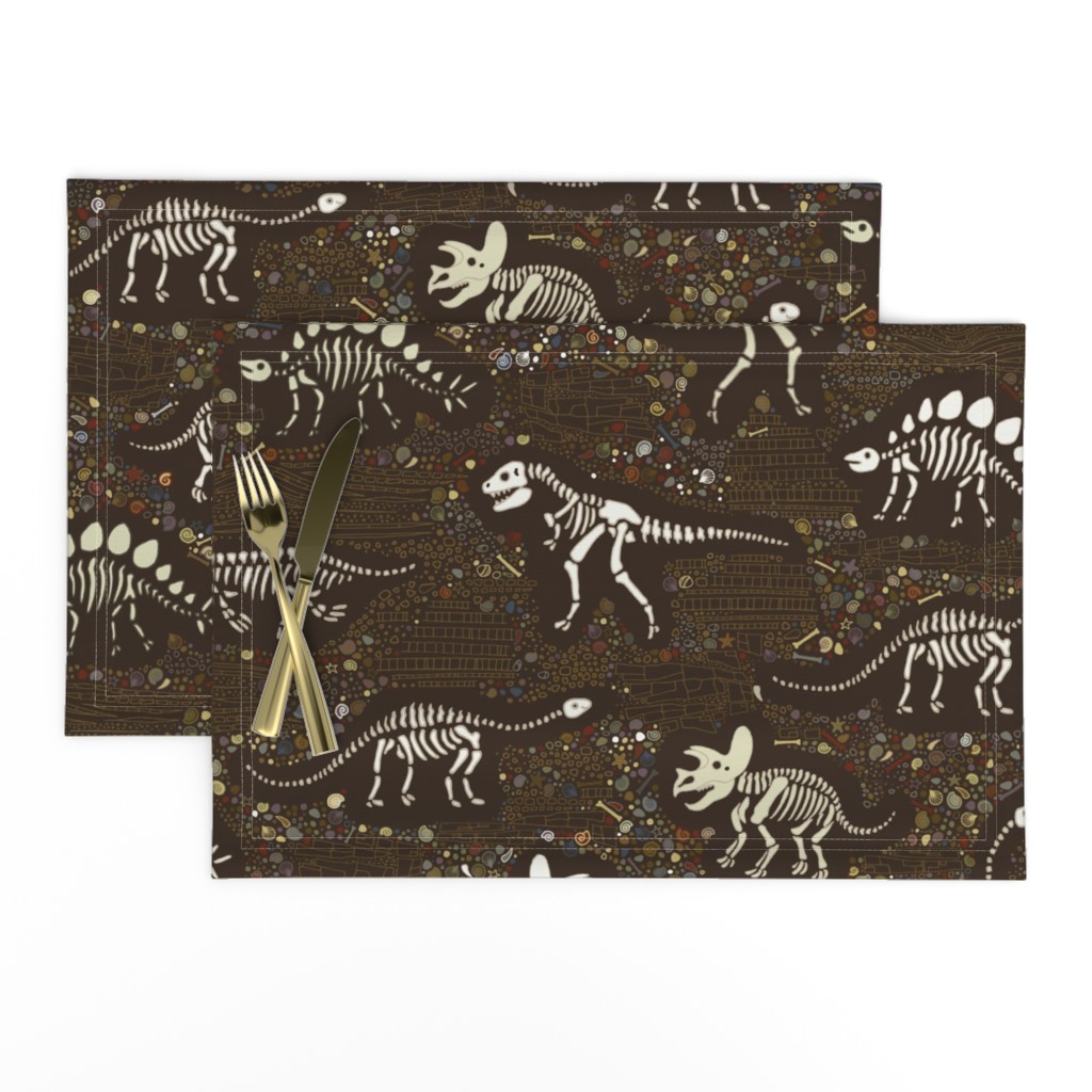 Dinosaur Fossils - Brown - Large