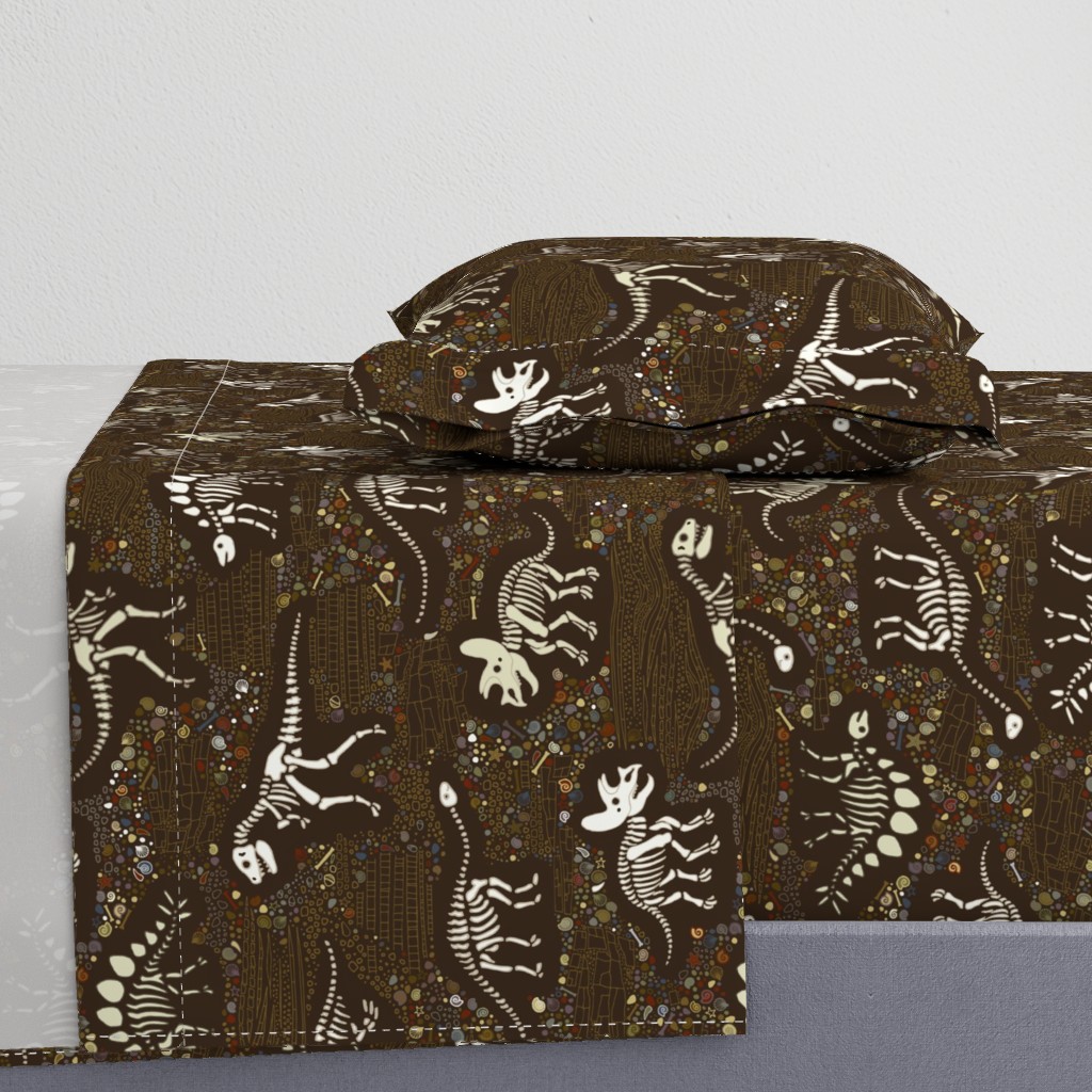 Dinosaur Fossils - Brown - Large