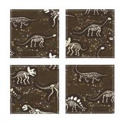 Dinosaur Fossils - Brown - Large