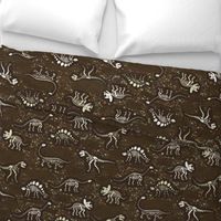 Dinosaur Fossils - Brown - Large