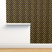 LG - Large Precious Metal Gold and Black checkerboard