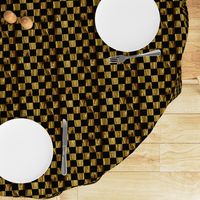 LG - Large Precious Metal Gold and Black checkerboard