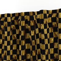 LG - Large Precious Metal Gold and Black checkerboard