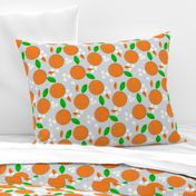 Orange Blossom Grove / Modlish Delish on Grey 