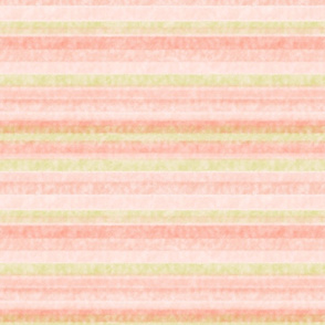 Watercolor Pastel Peachy Stripes