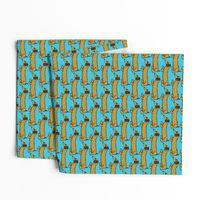 Get Your Spots On- Dachshund/Animal / Dog Print - Blue 