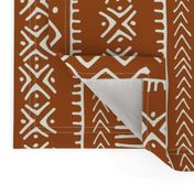 Mud Cloth II // Ivory on Golden Brown // Large