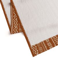 Mud Cloth II // Ivory on Golden Brown // Large