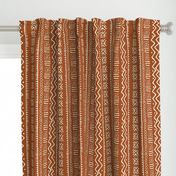 Mud Cloth II // Ivory on Golden Brown // Large