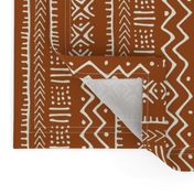 Mud Cloth II // Ivory on Golden Brown // Small