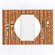 Mud Cloth II // Ivory on Golden Brown // Small