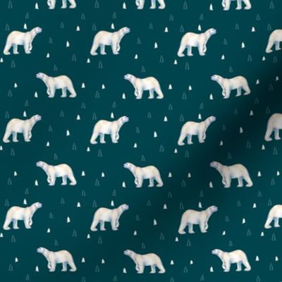 Polar Bear Deep Ocean Green // small