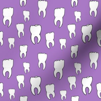 Teeth purple