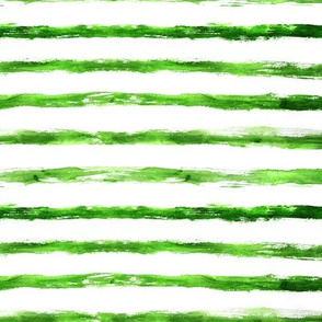 Grungy green brushstroke stripes, horizontal