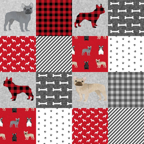 french bulldog pet quilt a dog breed fabric collection cheater quilt wholecloth