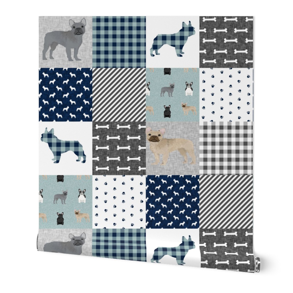 french bulldog pet quilt b dog breed fabric collection cheater quilt wholecloth
