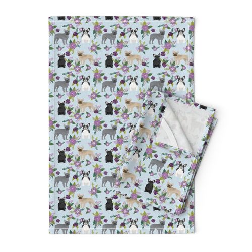 french bulldog pet quilt c dog breed fabric collection floral