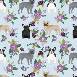 french bulldog pet quilt c dog breed fabric collection floral