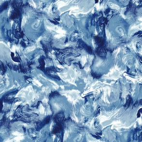 Marble Mist Blue White