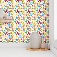 alphabet in bright-colors