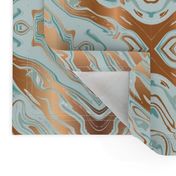 Marble Texture Stone Swirl, Gold, Copper, Mint, Light Green, Green, Agate