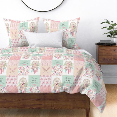 coral flowers toddler quilt pink and mint crib quilt floral anterls patchwork quilt floral deer floral cactus quilt