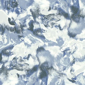 Marble Mist Slate Blue Large Scale