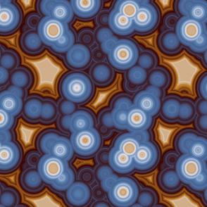Brown and Blue Agate Pattern 