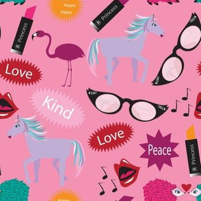 Horse - Wacky Peace Love, Wacky, Hedgehog, Love pink, Lipstick, zany