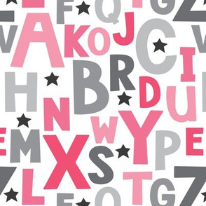 pink-and-grey alphabet