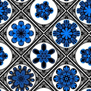 High Contrast Blue Tiles 1