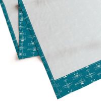 Biplanes on Teal // Small