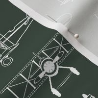 Biplanes on Timber Green // Large