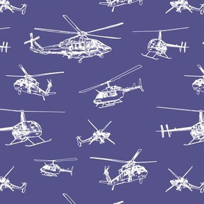 Helicopters on Victoria Violet // Small