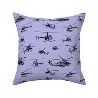 Helicopters on Lavender // Large