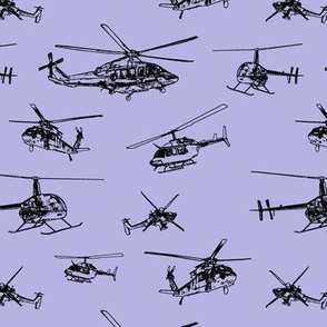 Helicopters on Lavender // Small