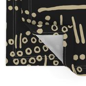 Abstract Tribal (Black and Taupe)