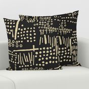 Abstract Tribal (Black and Taupe)