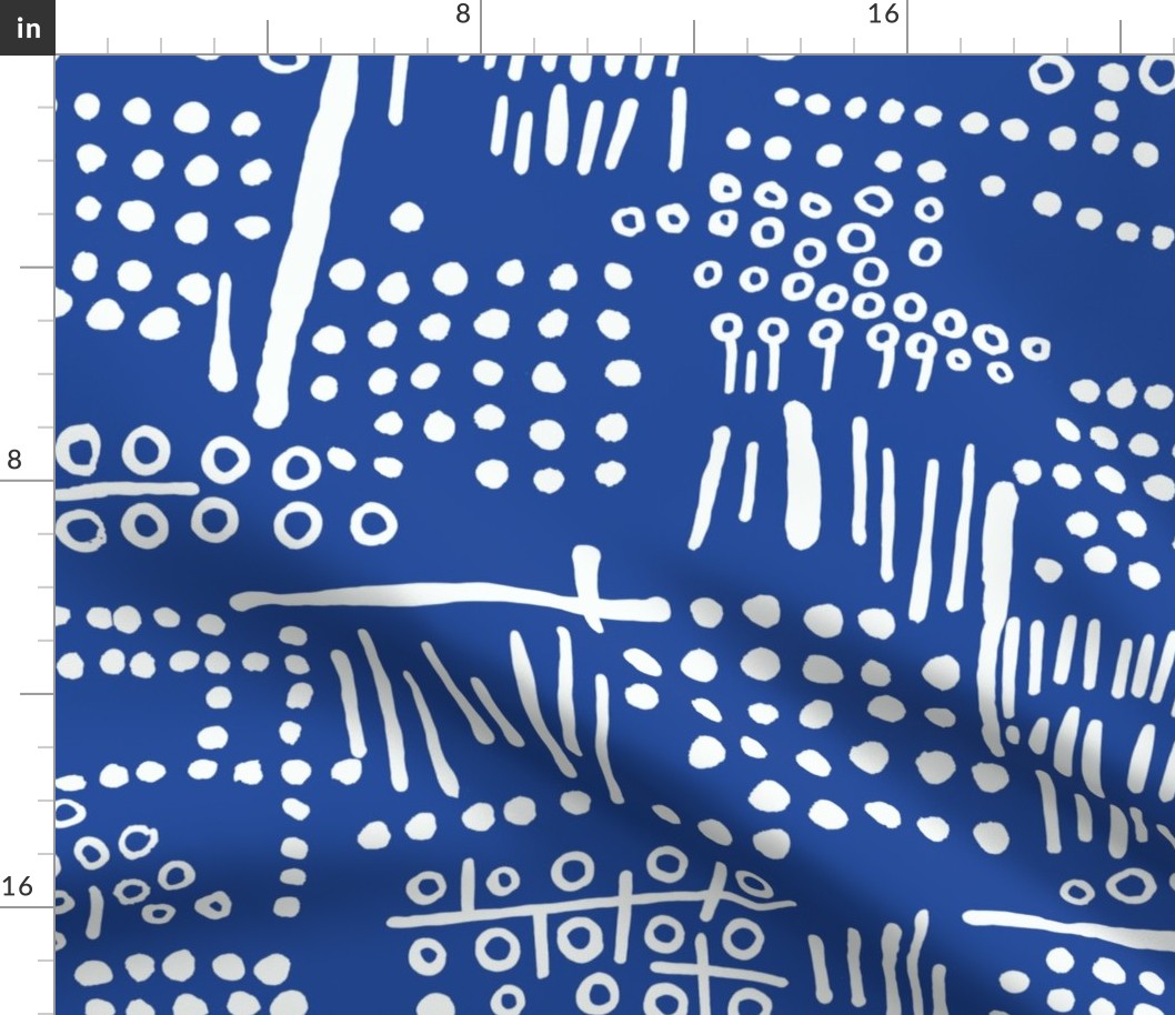  Abstract Tribal (Indigo)