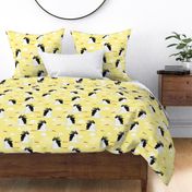 Stork Pattern Yellow