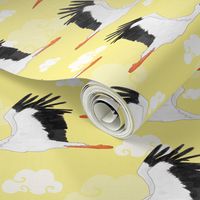 Stork Pattern Yellow