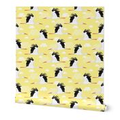 Stork Pattern Yellow