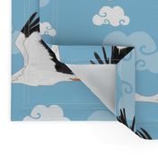 Stork Pattern Blue