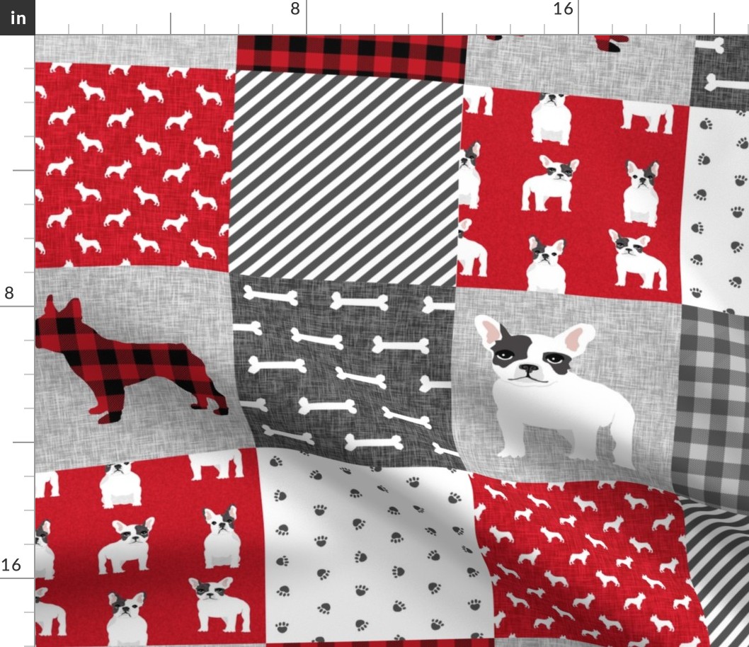 french bulldog black and white coat pet quilt a dog quilt collection