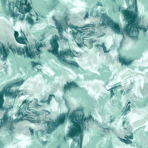 Marble Mist Green Grey Large Scale