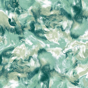 Marble Mist Green Greige Large Scale