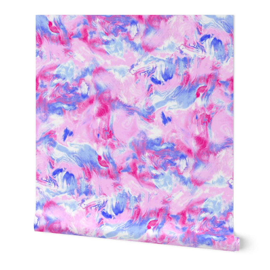 Marble Mist Pink and Blue Large Scale